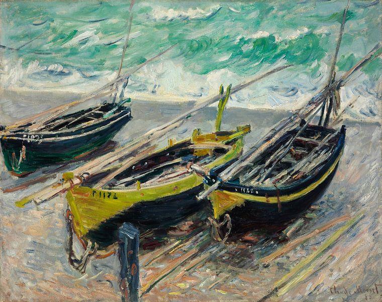Drei Fischerboote, Claude Monet von Meisterhafte Meister
