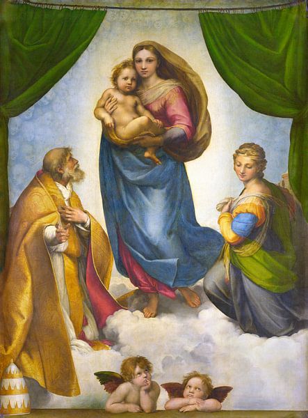 The Sistine Madonna, Rafaël by Masterful Masters
