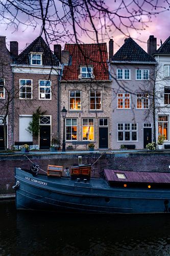 Maison coulissante dans le port de breda à den bosch