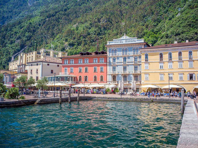 Lake Garda - Old harbour of Riva del Garda by t.ART