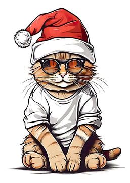 Chapeau de Noël pour chat sur Vicky Hanggara