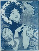 Cocorico von Alphonse Mucha