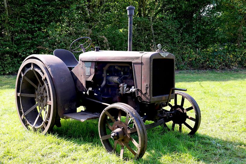 Hanomag R40 rusty tractor from 1943 by Peter Kraaibeek Fine Art