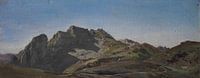 Carlos de Haes-Grijs berglandschap, Antiek landschap van finemasterpiece thumbnail