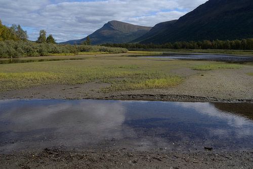 Berglandschap bij Gäddede, Zweden