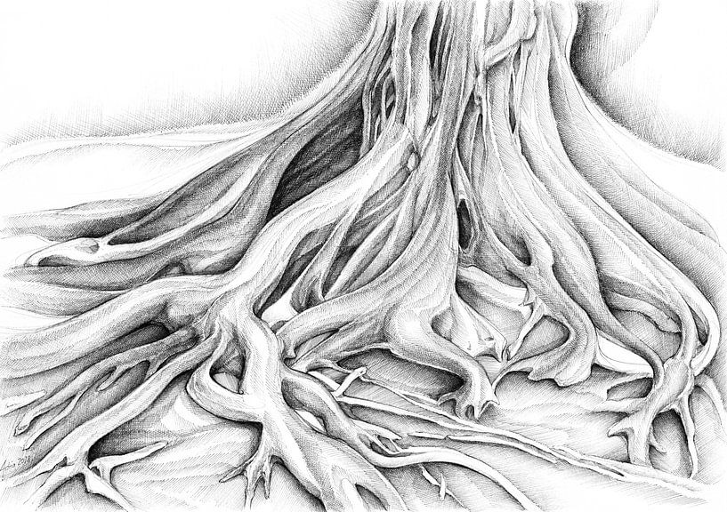 Ficus Macrophylla III van Adriana Müller