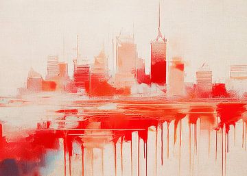 Buildings at Dusk 01 van Fernando Vieira