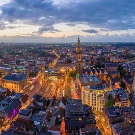 Forum Groningen at Night - Large van Peter Wiersema