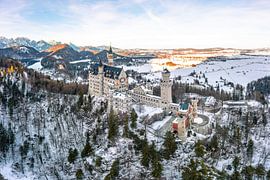 Neuschwanstein Royal Castle in winter, Bavaria, Germany
