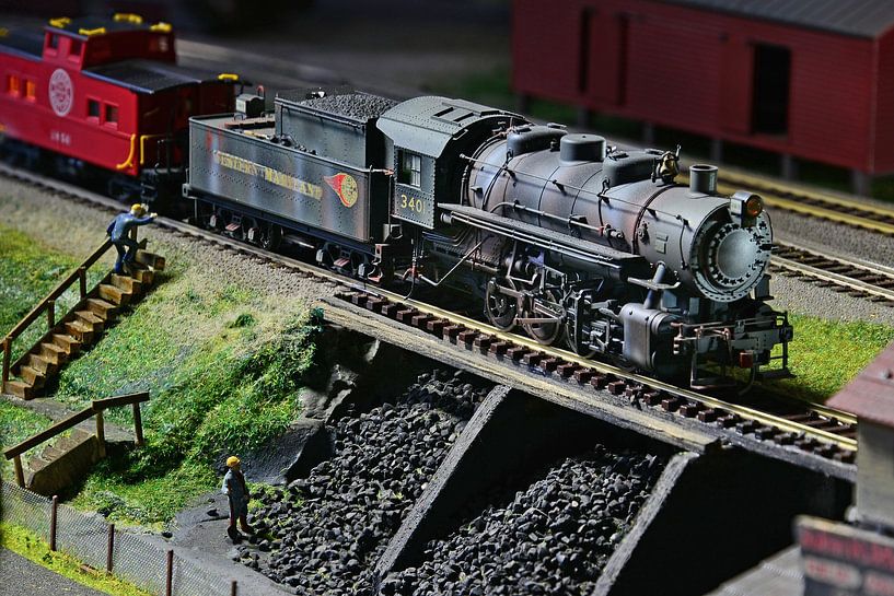 Amerikaanse modelspoorbaan van Ingo Laue