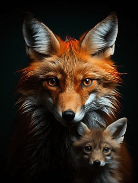 Wild Wisdom: Mother and Child by Eva Lee
