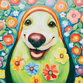 Hundesohn Snoosy Gemälde von ComfortQ