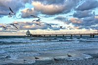 Evening atmosphere at the pier in Zingst