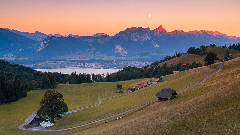 Lever de soleil à Heiligenschwendi dans l'Oberland bernois par Henk Meijer Photography