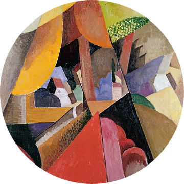Albert Gleizes - Landschap met een boom (1914)