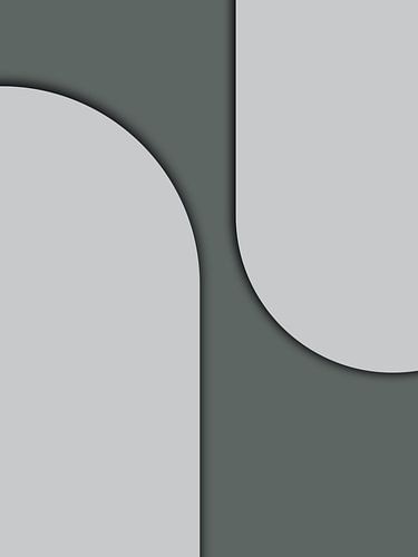 Vrouwelijkheid in Mid-Century Modern Grijs