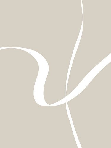 Œuvre d'art minimaliste japonaise aux lignes gracieuses