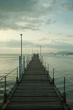 A jetty in Koh Samui just before the storm. by Jeroen Laven