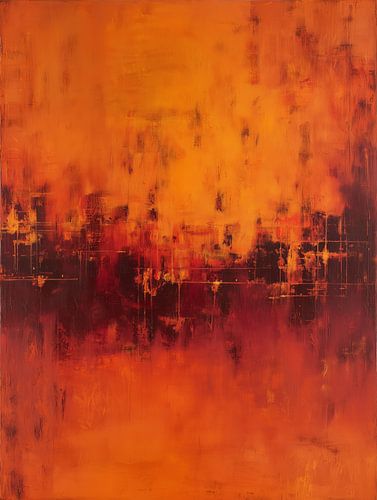 Oranje is het Nieuwe Zwart | Abstracte kunst