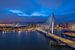 Rotterdam skyline tijdens zonsondergang van Marco Faasse