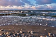 Buhne an der Ostseeküste in Zingst im Winter van Rico Ködder thumbnail