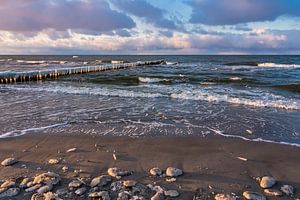 Buhne an der Ostseeküste in Zingst im Winter von Rico Ködder