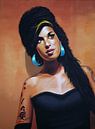 Amy Winehouse schilderij par Paul Meijering Aperçu