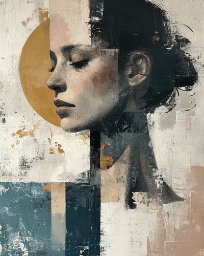 Mixed media art collage