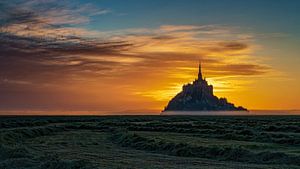 Mont Saint-Michel Sonnenuntergang von Ukep sahom