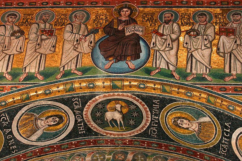 Mosaic in the Euphrasius basilica in Porec by Antwan Janssen
