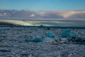 Landschap IJsland, Jökulsárlón en Diamant Beach van Gert Hilbink