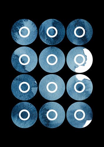 Into the deep | Geometrie en Aquarel