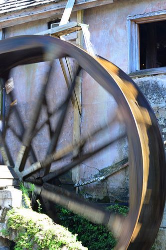 Waterwheel in motion