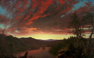 Schemering in de wildernis, Frederic Edwin Church