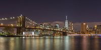 New York Skyline - Brooklyn Bridge (2) van Tux Photography thumbnail