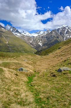 Bergzicht in de Tiroler Alpen bij Vent dorp in Austira van Sjoerd van der Wal Fotografie