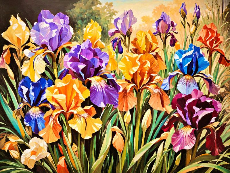 Jardin d'iris par Younsi
