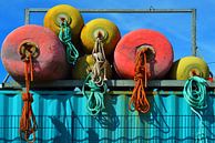 harbor detail with strong colors by Georges Hoeberechts thumbnail