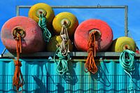 harbor detail with strong colors