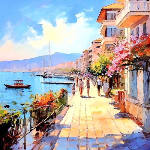 Izmir beach promenade, motif 1