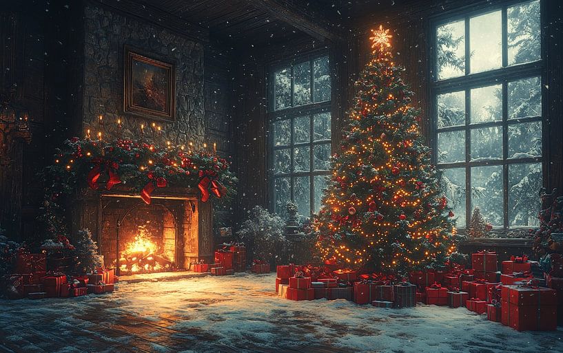 Gezellige kersthaard van Lufy