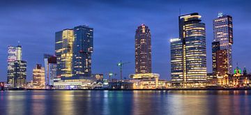 Skyline von Rotterdam bei Nacht von Jack Tet
