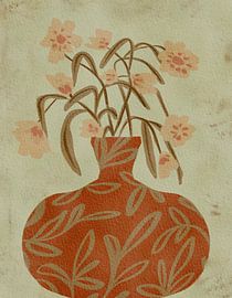 Terrakotta-Vase „Blossoms“ von Nikita Jariwala