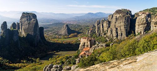 Panorama photo Meteora, Greece
