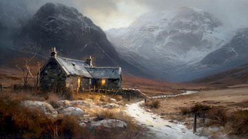 Schottische Landhausmalerei von Preet Lambon