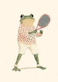Kröte beim Tennis von mathieu jeu