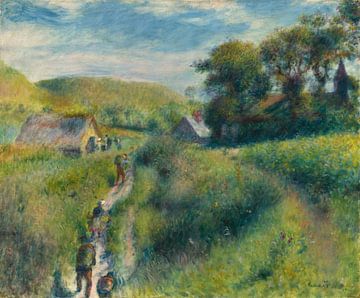 Pierre-Auguste Renoir, De mosseloogst, 1879 van Atelier Liesjes