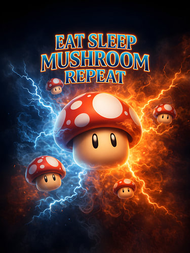Mushroom Retro Vintage