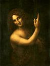 Der heilige Johannes der Täufer, Leonardo da Vinci von Meisterhafte Meister Miniaturansicht