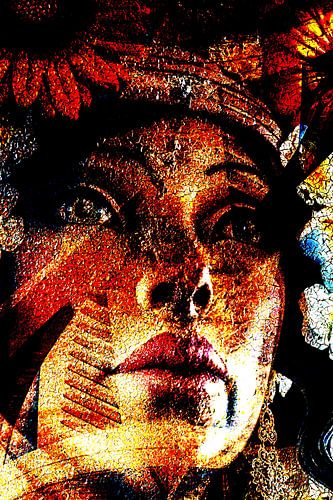 mooie vrouw vervreemding